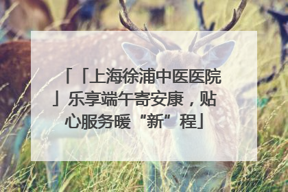 「上海徐浦中医医院」乐享端午寄安康，贴心服务暖“新”程