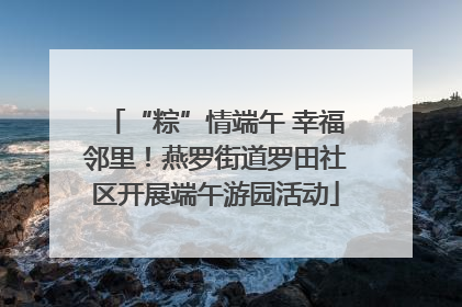“粽”情端午 幸福邻里！燕罗街道罗田社区开展端午游园活动