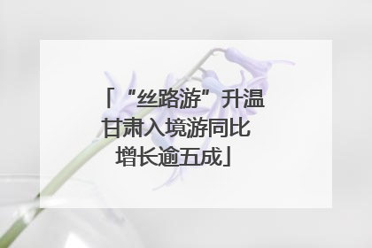 “丝路游”升温 甘肃入境游同比增长逾五成