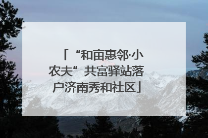 “和亩惠邻·小农夫”共富驿站落户济南秀和社区