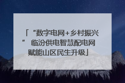 “数字电网+乡村振兴” 临汾供电智慧配电网赋能山区民生升级