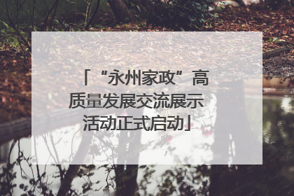 “永州家政”高质量发展交流展示活动正式启动