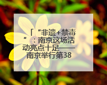 “非遗+禁毒”：南京这场活动亮点十足——南京举行第38个国际禁毒日主题宣传活动