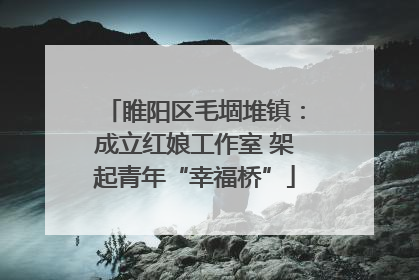 睢阳区毛堌堆镇：成立红娘工作室 架起青年“幸福桥”