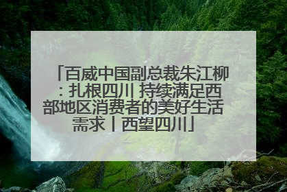 百威中国副总裁朱江柳：扎根四川 持续满足西部地区消费者的美好生活需求丨西望四川