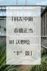 科左中旗：春播正当时 沃野绘“丰”景