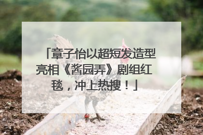 章子怡以超短发造型亮相《酱园弄》剧组红毯，冲上热搜！