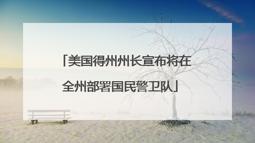 美国得州州长宣布将在全州部署国民警卫队
