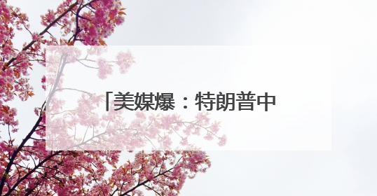 美媒爆：特朗普中东行期间承认自己和苹果CEO库克“有点小问题”