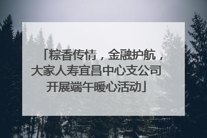 粽香传情，金融护航，大家人寿宜昌中心支公司开展端午暖心活动