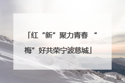 红“新”聚力青春 “梅”好共荣宁波慈城