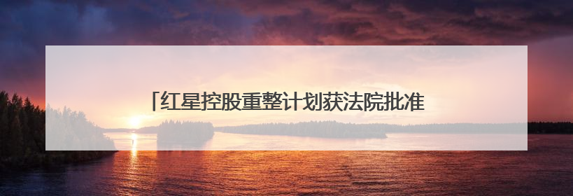 红星控股重整计划获法院批准：普通债权中每户25万元以下部分，六个月内全额现金清偿