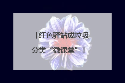 红色驿站成垃圾分类“微课堂”