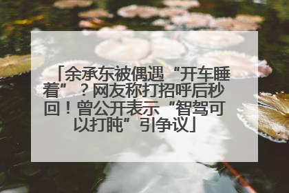 余承东被偶遇“开车睡着”？网友称打招呼后秒回！曾公开表示“智驾可以打盹”引争议