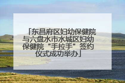 东昌府区妇幼保健院与六盘水市水城区妇幼保健院“手拉手”签约仪式成功举办