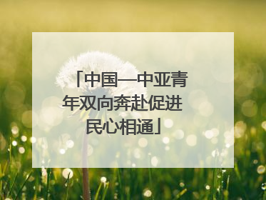 中国—中亚青年双向奔赴促进民心相通