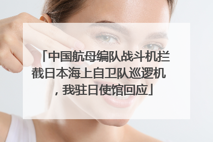 中国航母编队战斗机拦截日本海上自卫队巡逻机，我驻日使馆回应