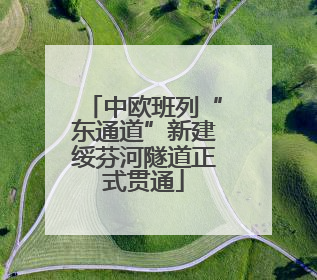 中欧班列“东通道”新建绥芬河隧道正式贯通