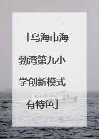 乌海市海勃湾第九小学创新模式有特色