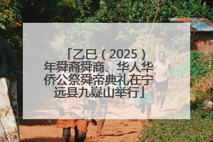 乙巳（2025）年舜裔舜商、华人华侨公祭舜帝典礼在宁远县九嶷山举行