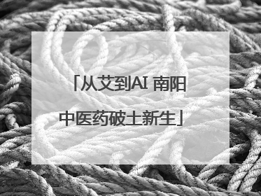 从艾到AI 南阳中医药破土新生