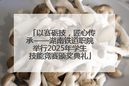 以赛砺技，匠心传承——湖南铁道职院举行2025年学生技能竞赛颁奖典礼