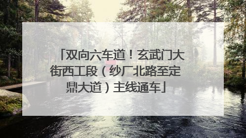 双向六车道！玄武门大街西工段（纱厂北路至定鼎大道）主线通车