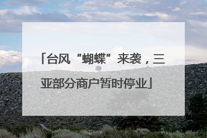 台风“蝴蝶”来袭，三亚部分商户暂时停业