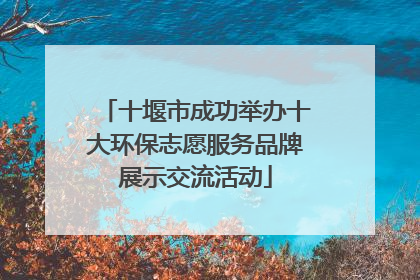 十堰市成功举办十大环保志愿服务品牌展示交流活动