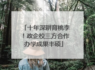 十年深耕育桃李！政企校三方合作办学成果丰硕
