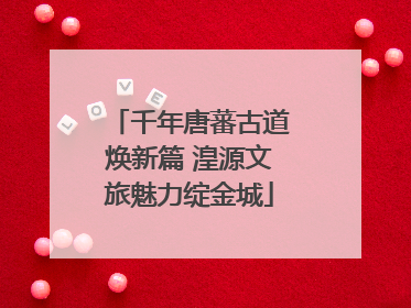 千年唐蕃古道焕新篇 湟源文旅魅力绽金城