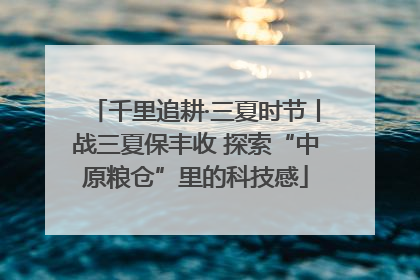 千里追耕·三夏时节丨战三夏保丰收 探索“中原粮仓”里的科技感