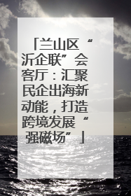 兰山区“沂企联”会客厅：汇聚民企出海新动能，打造跨境发展“强磁场”