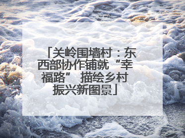 关岭围墙村：东西部协作铺就“幸福路” 描绘乡村振兴新图景