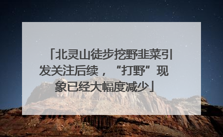 北灵山徒步挖野韭菜引发关注后续，“打野”现象已经大幅度减少