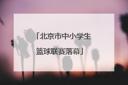 北京市中小学生篮球联赛落幕