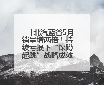北汽蓝谷5月销量增两倍！持续亏损下“深蹲起跳”战略成效待观察
