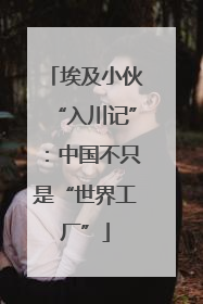 埃及小伙“入川记”：中国不只是“世界工厂”