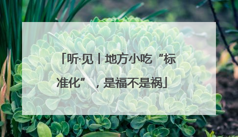 听·见丨地方小吃“标准化”，是福不是祸