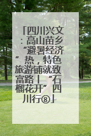 四川兴文：高山苗乡“避暑经济”热，特色旅游铺就致富路丨“石榴花开”四川行⑧