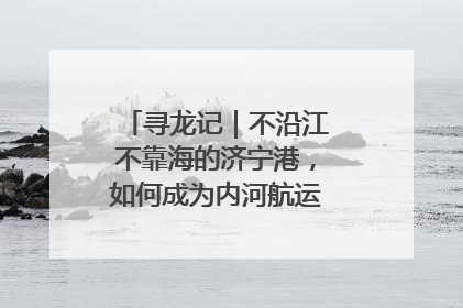 寻龙记｜不沿江不靠海的济宁港，如何成为内河航运的“绝对主力”