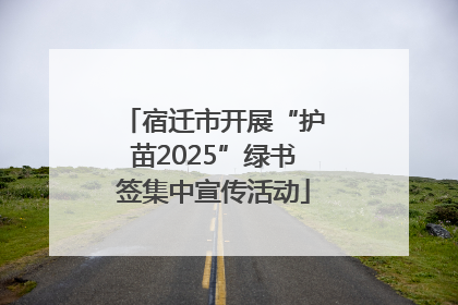宿迁市开展“护苗2025”绿书签集中宣传活动