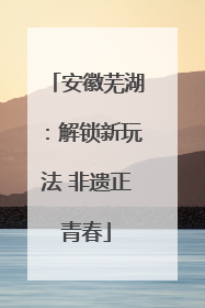 安徽芜湖：解锁新玩法 非遗正青春