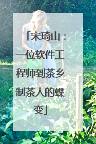 宋琦山：一位软件工程师到茶乡制茶人的蝶变