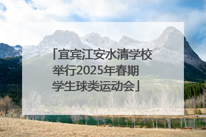 宜宾江安水清学校举行2025年春期学生球类运动会