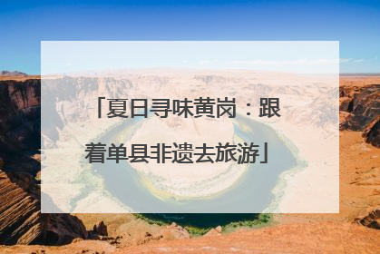夏日寻味黄岗：跟着单县非遗去旅游