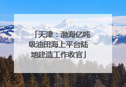 天津：渤海亿吨级油田海上平台陆地建造工作收官