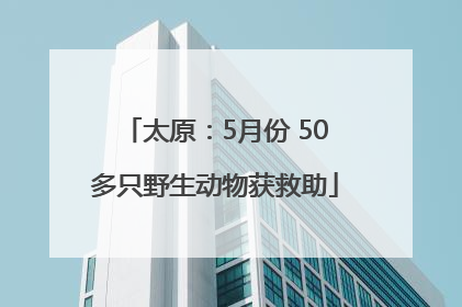 太原：5月份 50多只野生动物获救助