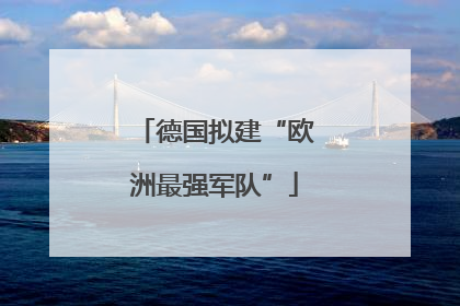 德国拟建“欧洲最强军队”