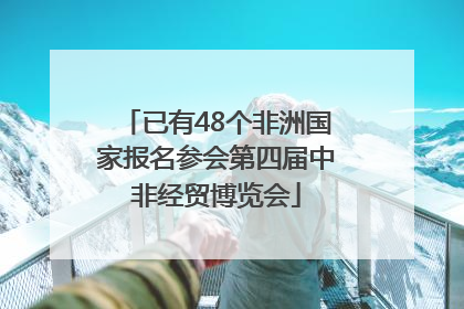 已有48个非洲国家报名参会第四届中非经贸博览会